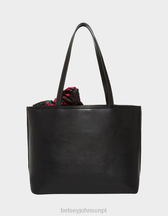 Preto branco tic tac tote (com peças do jogo) H6X06229 Betsey Johnson mulheres acessórios