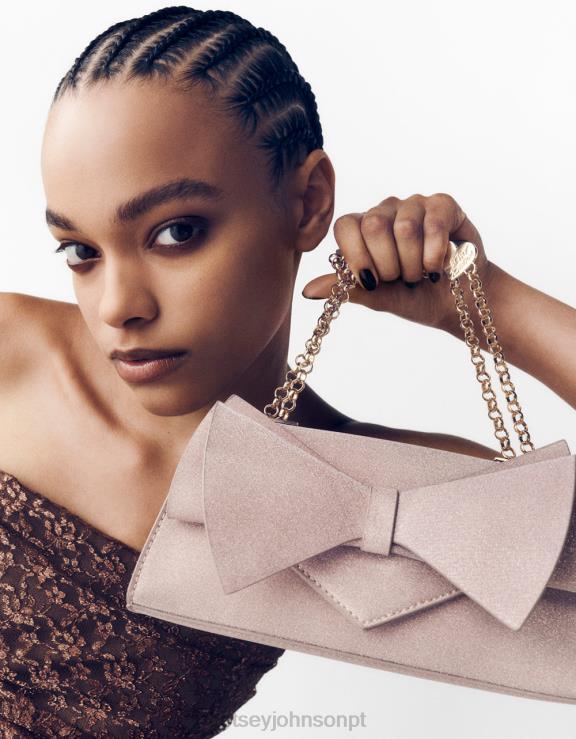 champanhe bolsa conversível arco angular H6X06249 Betsey Johnson mulheres acessórios