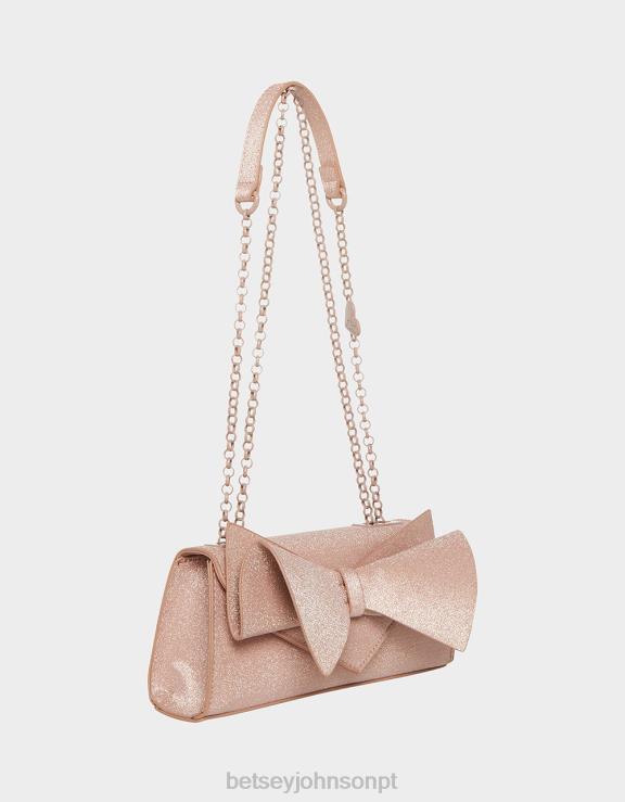 champanhe bolsa conversível arco angular H6X06249 Betsey Johnson mulheres acessórios