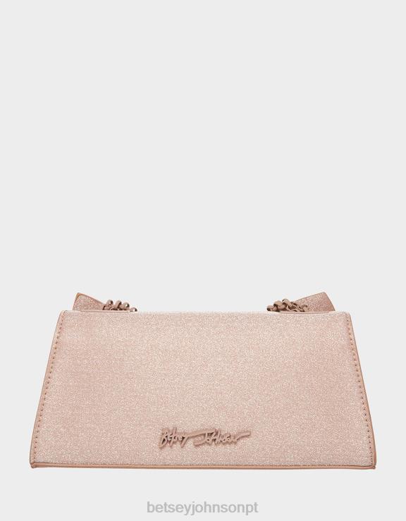 champanhe bolsa conversível arco angular H6X06249 Betsey Johnson mulheres acessórios