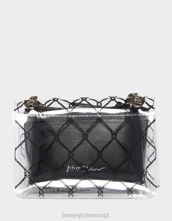 claro bolsa transversal berry pretty conversível H6X06243 Betsey Johnson mulheres acessórios