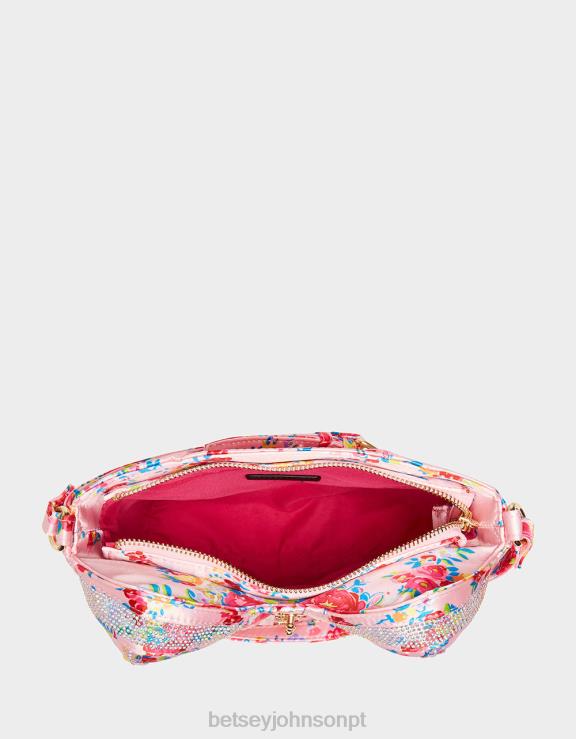 floral kitsch de espartilhos amor crossbody H6X06220 Betsey Johnson mulheres acessórios