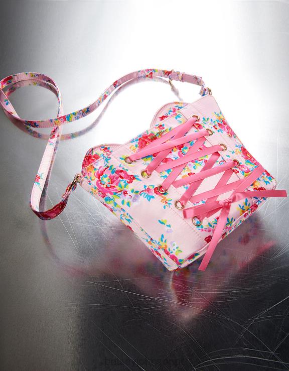 floral kitsch de espartilhos amor crossbody H6X06220 Betsey Johnson mulheres acessórios