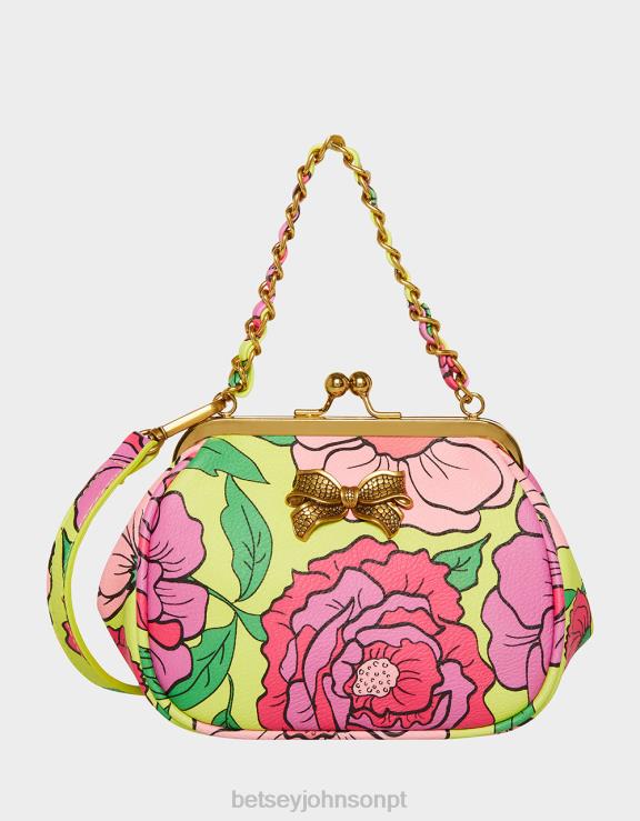 floral lil' nugget kiss lock bag H6X06236 Betsey Johnson mulheres acessórios
