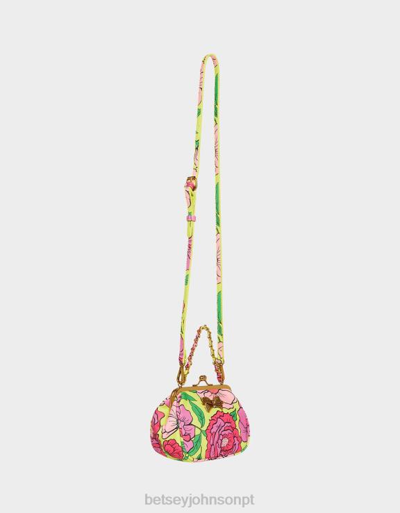floral lil' nugget kiss lock bag H6X06236 Betsey Johnson mulheres acessórios