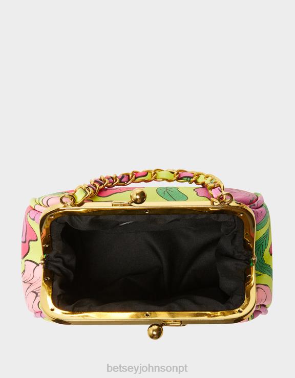 floral lil' nugget kiss lock bag H6X06236 Betsey Johnson mulheres acessórios