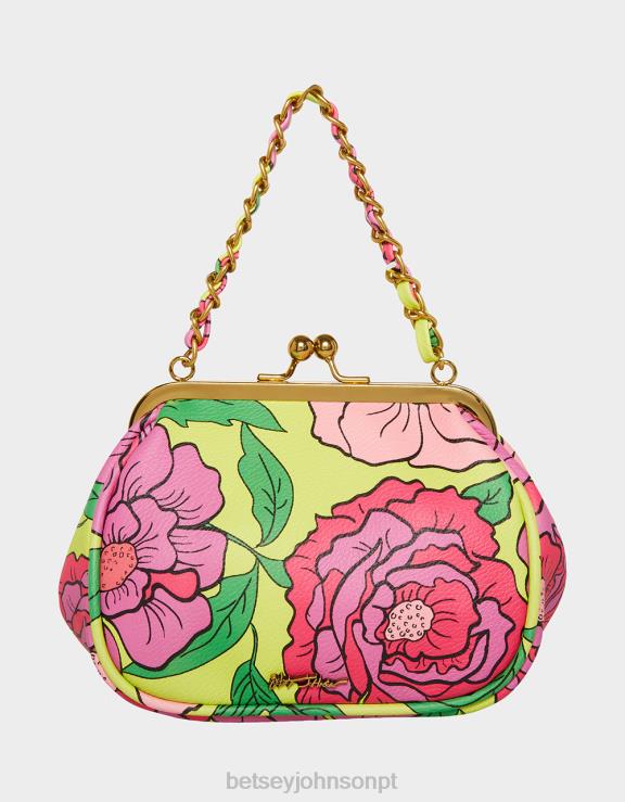 floral lil' nugget kiss lock bag H6X06236 Betsey Johnson mulheres acessórios