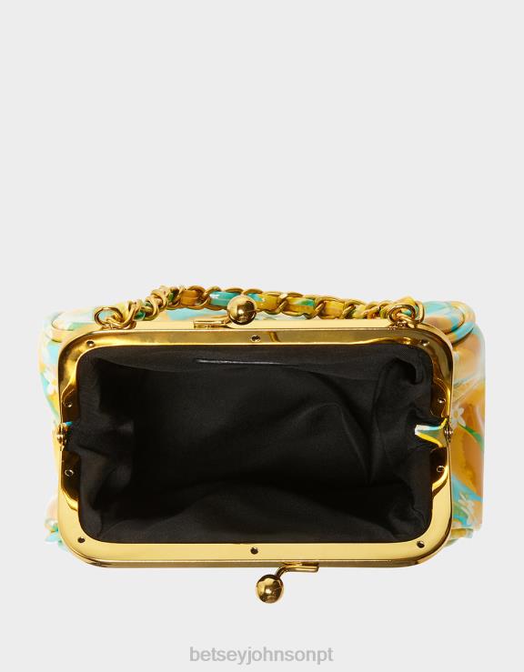 limão lil' nugget kiss lock bag H6X06244 Betsey Johnson mulheres acessórios