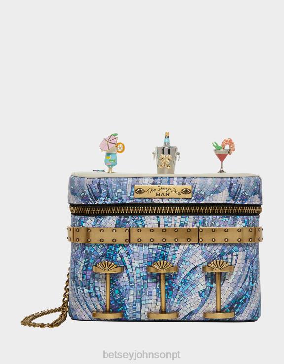 multi bebida kitsch como um peixe mergulho bar crossbody H6X06203 Betsey Johnson mulheres acessórios