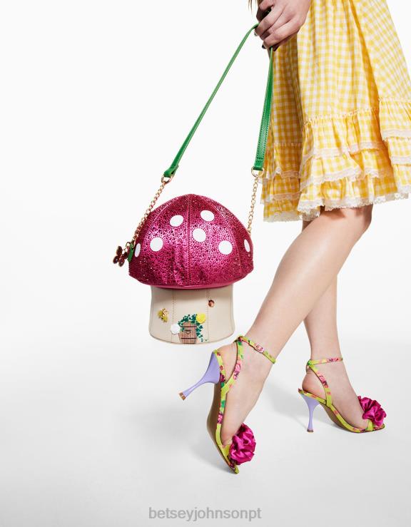 multi kitsch te amo tanto crossbody H6X06221 Betsey Johnson mulheres acessórios