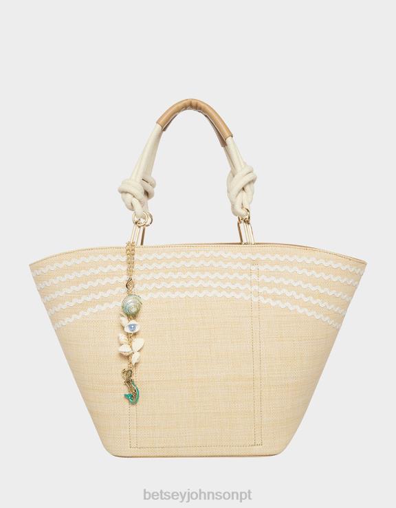 natural concha sim bolsa H6X06248 Betsey Johnson mulheres acessórios