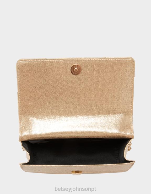 ouro x marca a bolsa com alça superior H6X06250 Betsey Johnson mulheres acessórios