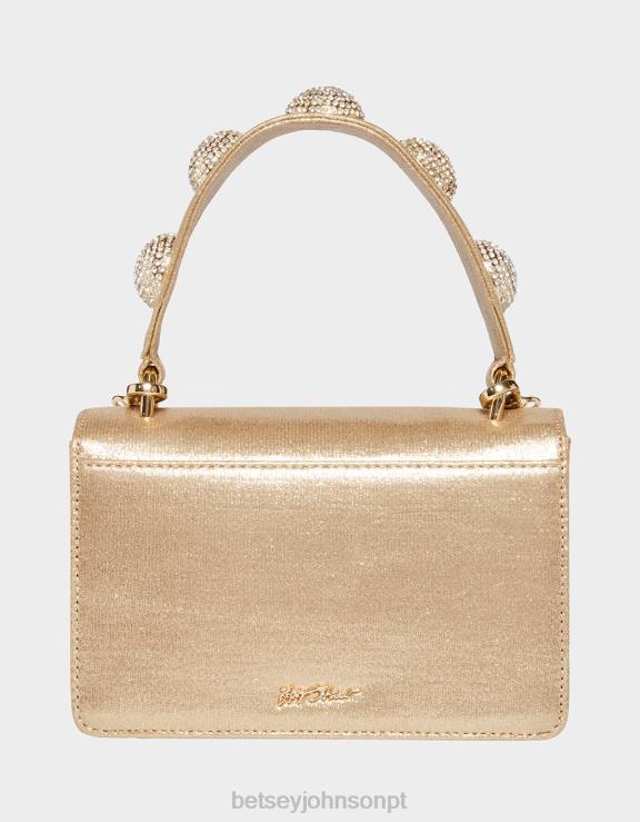 ouro x marca a bolsa com alça superior H6X06250 Betsey Johnson mulheres acessórios