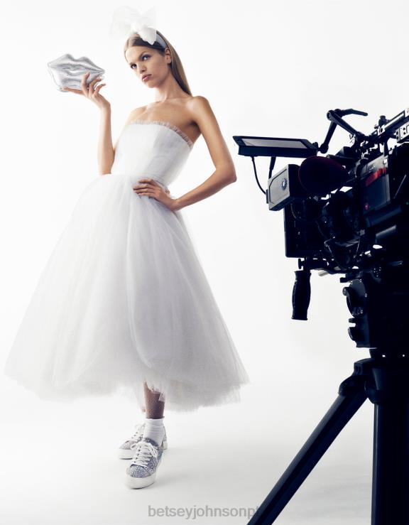 prata kitsch leia meus lábios crossbody H6X06213 Betsey Johnson mulheres acessórios