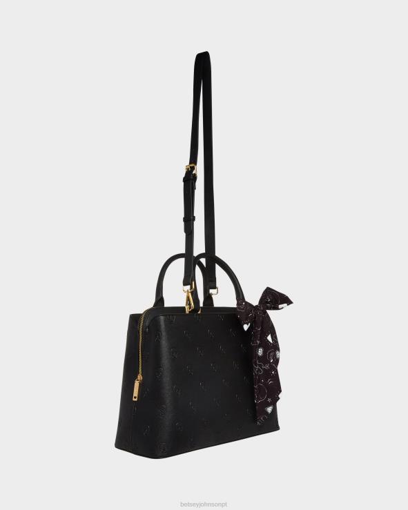 preto bolsa skullicious H6X06205 Betsey Johnson mulheres acessórios