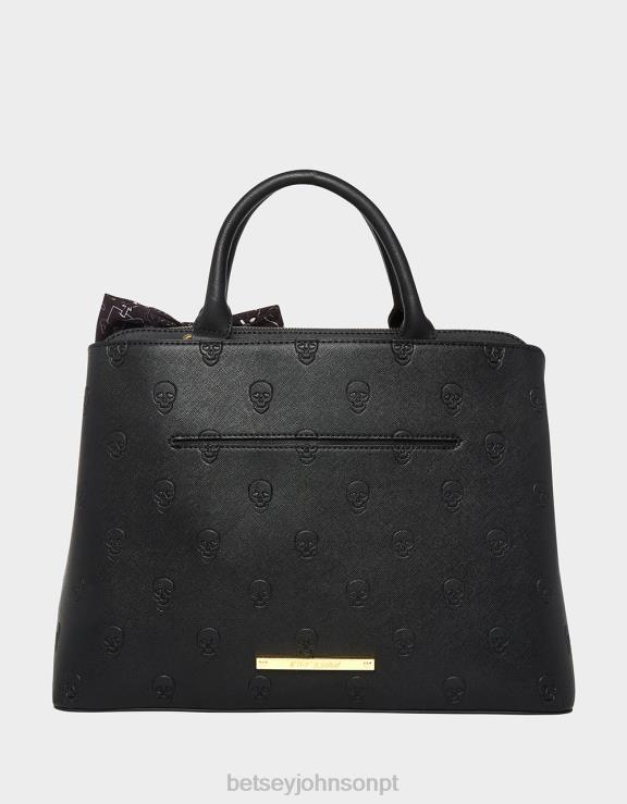 preto bolsa skullicious H6X06205 Betsey Johnson mulheres acessórios