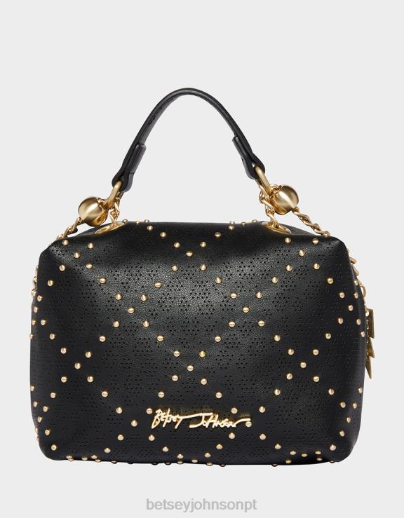 preto crossbody de crânio de status H6X06235 Betsey Johnson mulheres acessórios