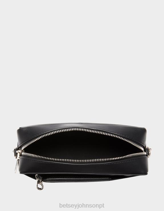 preto kitsch be kind rewind vhs tiracolo H6X06223 Betsey Johnson mulheres acessórios