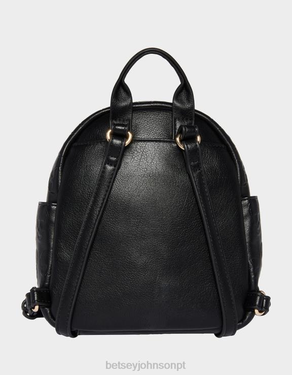 preto mini mochila de caveira sem cérebro H6X06241 Betsey Johnson mulheres acessórios