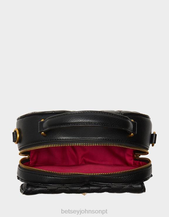 preto oh meu coração transversal H6X06257 Betsey Johnson mulheres acessórios