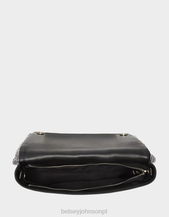 preto toda a bolsa de alça de arco bling H6X06237 Betsey Johnson mulheres acessórios