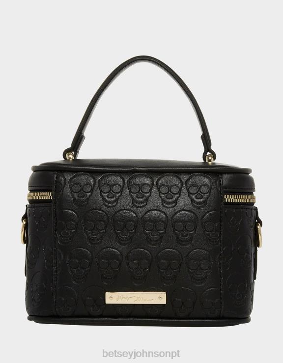 preto xo caveira vaidade H6X06227 Betsey Johnson mulheres acessórios