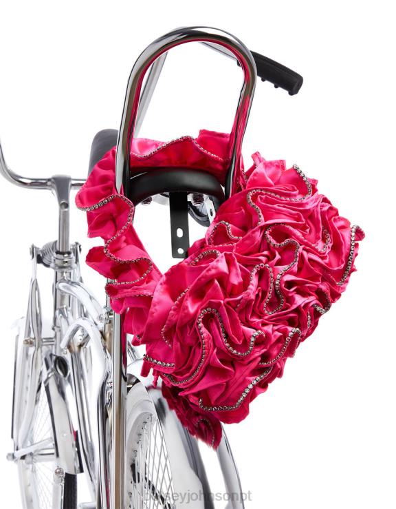 rosa babado de tudo saco H6X06201 Betsey Johnson mulheres acessórios