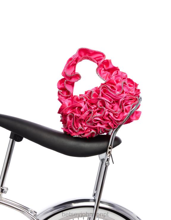 rosa babado de tudo saco H6X06201 Betsey Johnson mulheres acessórios