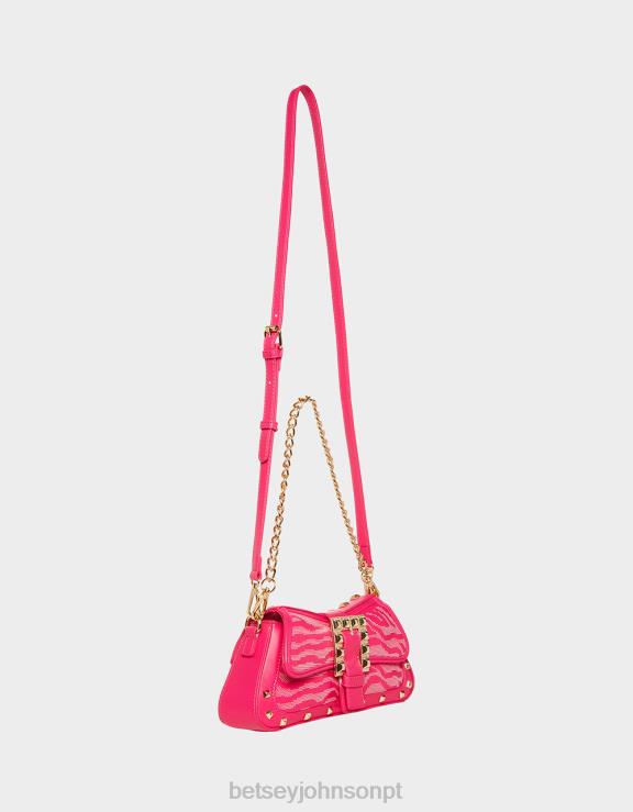 rosa bolsa tiracolo easy there tigre H6X06261 Betsey Johnson mulheres acessórios