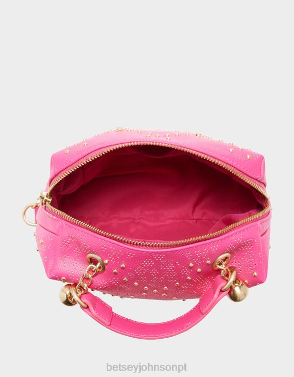 rosa crossbody de crânio de status H6X06240 Betsey Johnson mulheres acessórios