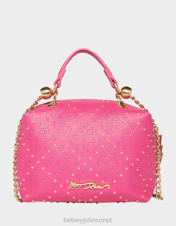rosa crossbody de crânio de status H6X06240 Betsey Johnson mulheres acessórios