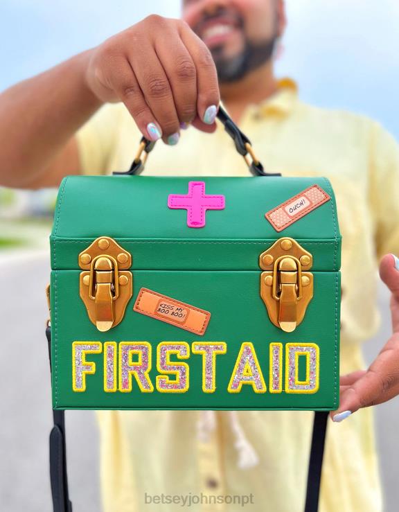 verde kitsch brincando de médico crossbody H6X06204 Betsey Johnson mulheres acessórios