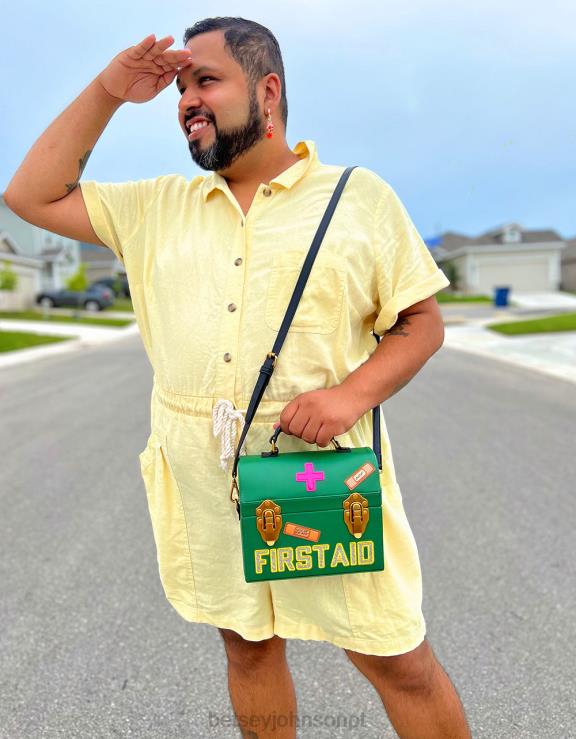 verde kitsch brincando de médico crossbody H6X06204 Betsey Johnson mulheres acessórios