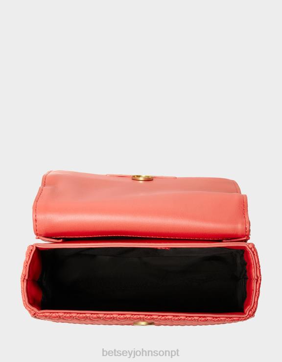 vermelho bolsa de aba de alça frutada H6X06214 Betsey Johnson mulheres acessórios