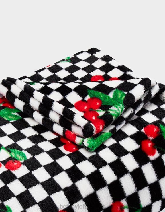 multi cobertor vermelho cereja xadrez H6X06398 Betsey Johnson mulheres acessórios