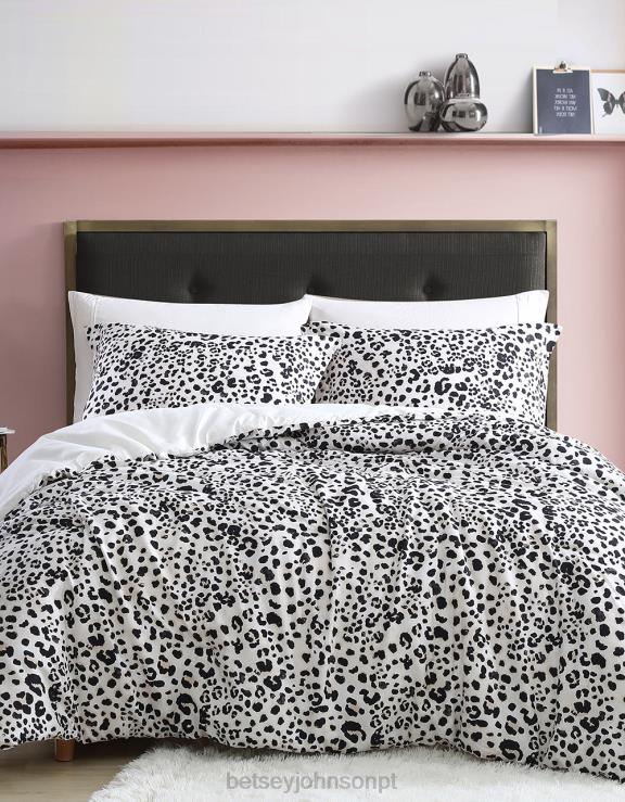 leopardo jogo de edredom queen completo água H6X06404 Betsey Johnson unissex acessórios