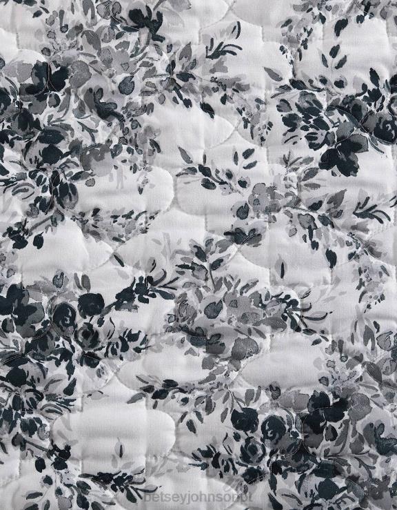 preto conjunto sham quilt queen completo vinhedo floral H6X06415 Betsey Johnson unissex acessórios