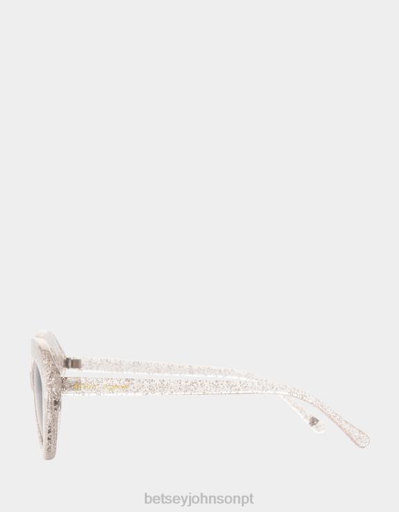 claro tudo o que reluz óculos de sol H6X06378 Betsey Johnson mulheres acessórios