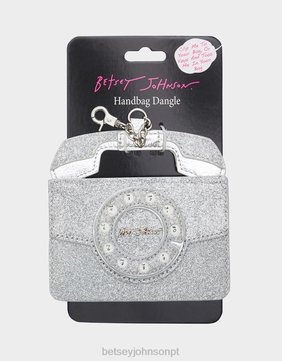 caso cartão de telefone com strass kitsch H6X06373 Betsey Johnson unissex acessórios