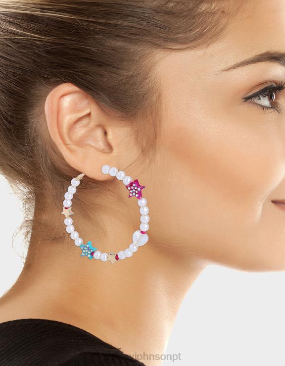 multi argolas de pérola kitsch kidult H6X06360 Betsey Johnson mulheres joia