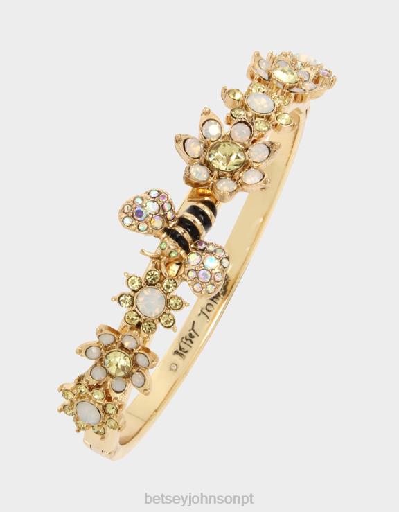 amarelo pulseira de abelha H6X06341 Betsey Johnson mulheres joia