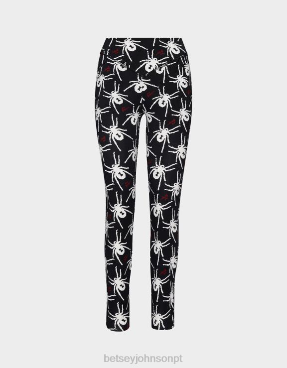 Preto branco legging segunda pele 80th bash H6X06304 Betsey Johnson mulheres roupas