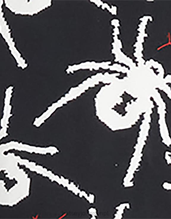 Preto branco top raglã com espartilho bash 80th H6X06305 Betsey Johnson mulheres roupas