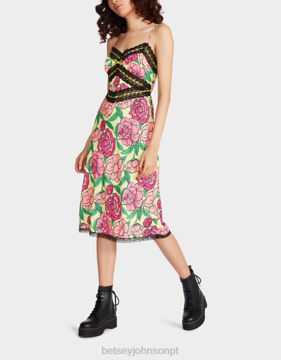 Lima vestido midi hollywoodiano H6X06262 Betsey Johnson mulheres roupas