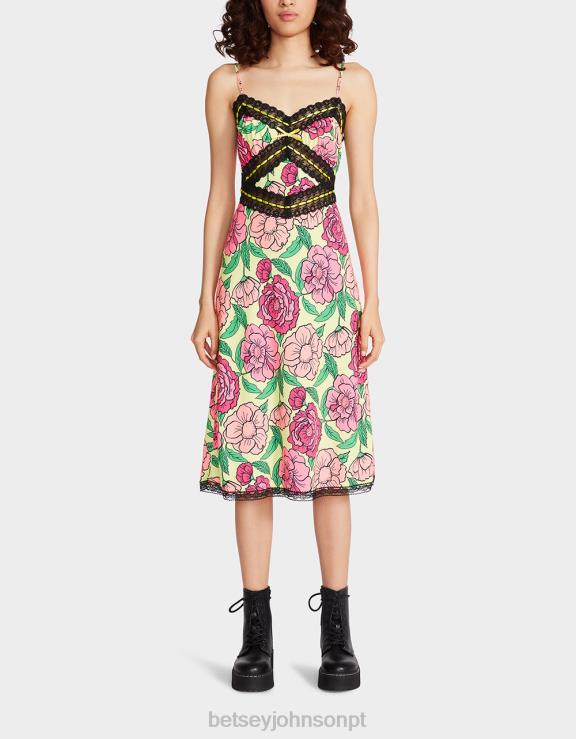 Lima vestido midi hollywoodiano H6X06262 Betsey Johnson mulheres roupas