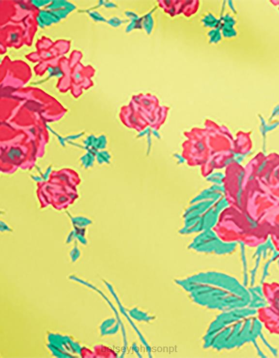 Lima vestido midi rosa pintado H6X06284 Betsey Johnson mulheres roupas