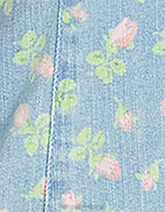 azul minivestido bustiê amante de denim H6X06278 Betsey Johnson mulheres roupas