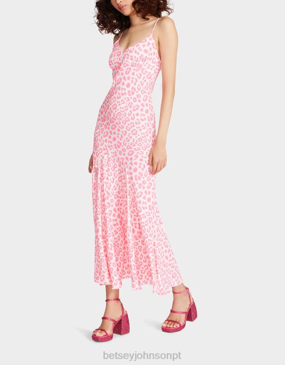 branco vestido midi addison H6X06270 Betsey Johnson mulheres roupas