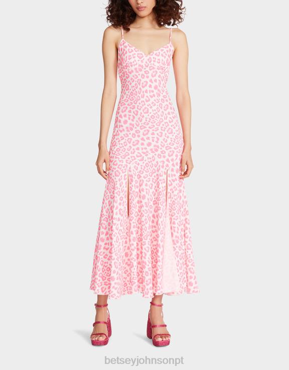branco vestido midi addison H6X06270 Betsey Johnson mulheres roupas