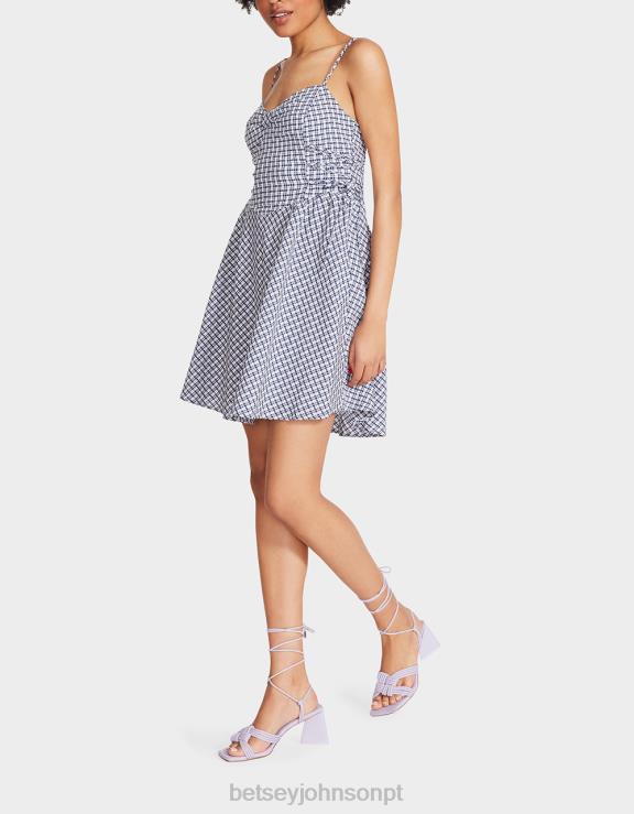 multi bella mini vestido de bolinhas H6X06286 Betsey Johnson mulheres roupas